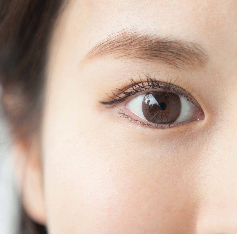 Close up of womans eyes